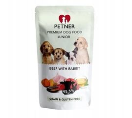 HILTON PETNER JUNIOR MINI BEEF WITH RABBIT - WET DOG FOOD - 500G