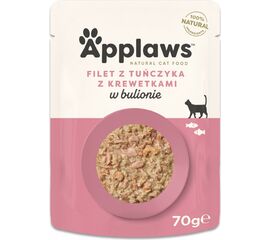 APPLAWS TUNA FILLET WITH PRAWN IN BROTH - WET CAT FOOD - 70G
