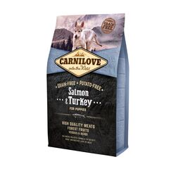 CARNILOVE SALMON AND TURKEY FOR PUPPIES - DRY DOG FOOD - 4KG
