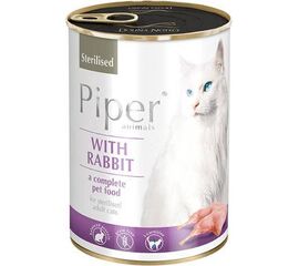 DOLINA NOTECI PIPER ANIMALS STERILISED WITH RABBIT - WET CAT FOOD - 400G