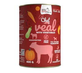 SYTA MICHA CHEF VEAL WITH VEGETABLES - WET DOG FOOD - 400G