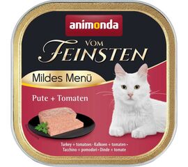 ANIMONDA VOM FEINSTEN ADULT MILDES MENÜ TURKEY WITH TOMATOES - WET CAT FOOD - 100G