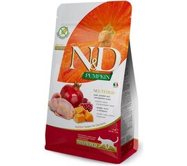 FARMINA PUMPKIN N&D NEUTERED QUAIL - DRY CAT FOOD - 5KG