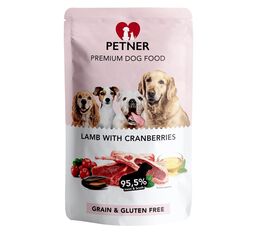 HILTON PETNER LAMB WITH CRANBERRIES - WET DOG FOOD - 500G