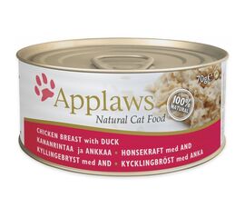 APPLAWS NATURAL CAT FOOD CHICKEN BREAST WITH DUCK - WET CAT FOOD - 70G