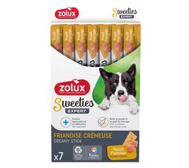 ZOLUX SWEETIES WITH CHICKEN AND CHEESE - DOG TREAT - 7X14G