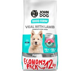JOHN DOG GOOD FORM PUPPY VEAL WITH LAMB - DRY DOG FOOD - 12 KG
