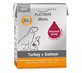 PLATINUM MENU ADULT IBERICO+TURKEY - WET DOG FOOD - 375G