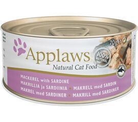 APPLAWS NATURAL CAT FOOD MACKEREL WITH SARDINE - WET CAT FOOD - 70G