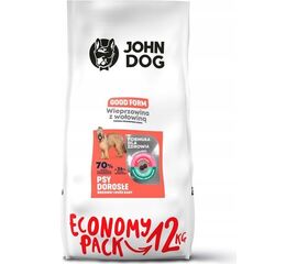 JOHN DOG GOOD FORM ADULT PORK WITH BEEF  - DRY DOG FOOD - 12 KG