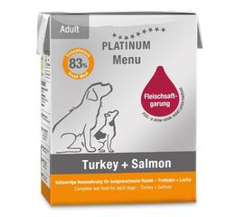 PLATINUM MENU ADULT IBERICO+TURKEY - WET DOG FOOD - 185G