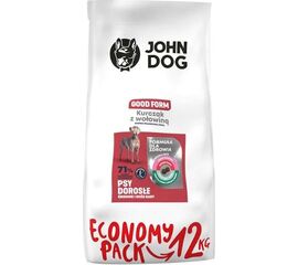 JOHN DOG GOOD FORM ADULT CHICKEN WITH BEEF - DRY DOG FOOD - 12 KG