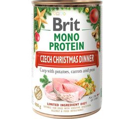 BRIT MONO PROTEIN - CZECH CHRISTMAS EVENING - WET DOG FOOD - 400G