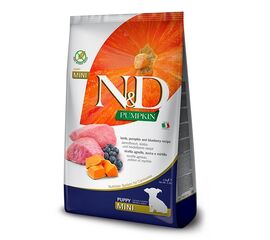 FARMINA PUMPKIN N&D LAMB & BLUEBERRY PUPPY MINI - DRY DOG FOOD - 100G