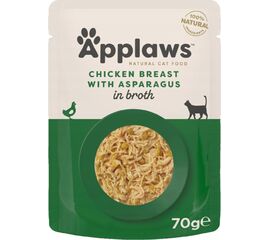 APPLAWS NATURAL CAT FOOD CHICKEN WITH ASPARAGUS - WET CAT FOOD - 70G