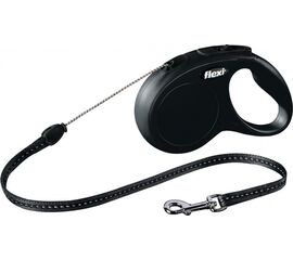 FLEXI NEW CLASSIC 5 M BLACK DOG RETRACTABLE LEAD