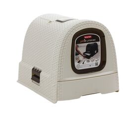 CURVER - CAT LITTER BOX - CREAM/BROWN