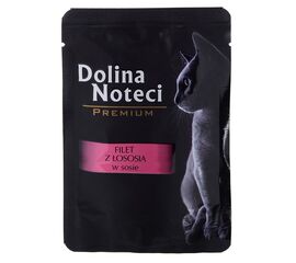 DOLINA NOTECI PREMIUM SALMON FILLET WITH SAUCE - WET CAT FOOD - 85 G