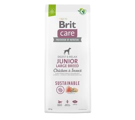 BRIT CARE DOG SUSTAINABLE JUNIOR LARGE BREED CHICKEN & INSECT - DRY DOG FOOD - 12 KG