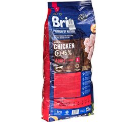 BRIT PREMIUM BY NATURE ADULT L - DRY DOG FOOD - 15KG