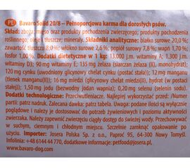 JOSERA BAVARO SOLID 20/8 18KG