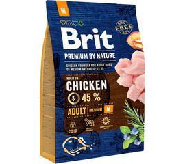 BRIT PREMIUM BY NATURE ADULT M - DRY DOG FOOD CHICKEN - 8 KG