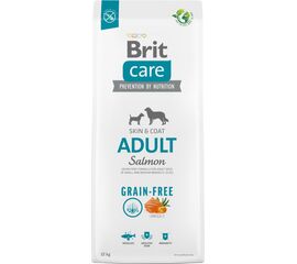 BRIT DRY FOOD FOR ADULT DOGS, SMALL AND MEDIUM BREEDS - BRIT CARE GRAIN-FREE ADULT SALMON- 12 KG