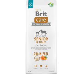 BRIT DRY FOOD FOR OLDER DOGS, ALL BREEDS (OVER 7 YEARS OF AGE) BRIT CARE DOG GRAIN-FREE SENIOR&LIGHT SALMON 12KG