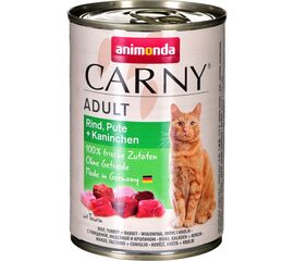 ANIMONDA CARNY ADULT BEEF, TURKEY AND RABBIT 400 G