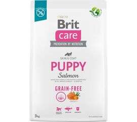 BRIT DRY FOOD FOR PUPPIES AND YOUNG DOGS OF ALL BREEDS (4 WEEKS - 12 MONTHS).BRIT CARE DOG GRAIN-FREE PUPPY SALMON 3KG