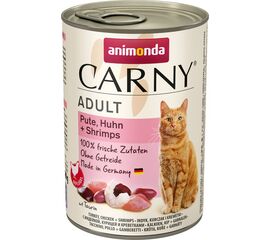 ANIMONDA CARNY ADULT FLAVOUR: TURKEY. CHICKEN. PRAWNS - WET CAT FOOD - 400G