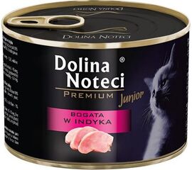 DOLINA NOTECI PREMIUM JUNIOR RICH IN TURKEY - WET CAT FOOD - 185G