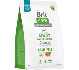 BRIT DRY FOOD FOR ADULT DOGS, LARGE BREEDS - BRIT CARE GRAIN-FREE ADULT SALMON- 3 KG