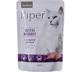DOLINA NOTECI PIPER STERILISED AVEC LAPIN - NOURRITURE HUMIDE POUR CHATS STÉRILISÉS - 100G