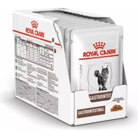 ROYAL CANIN GASTROINTESTINAL WET CAT FOOD CHUNKS IN SAUCE POULTRY, PORK 12X85 G