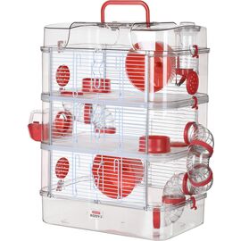 ZOLUX RODY3 TRIO - RODENT CAGE - RED