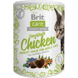 BRIT CARE CAT SNACK SUPERFRUITS CHICKEN - CAT TREAT - 100 G