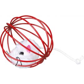 TRIXIE MOUSE IN A WIRE BALL