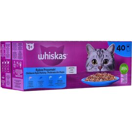 WHISKAS FISH FAVOURITES IN JELLY - WET CAT FOOD - 40X85 G