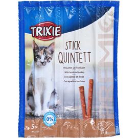 TRIXIE SNACKS PREMIO STICKS-LAMB WITH TURKEY-DRY CAT FOOD-5X5G