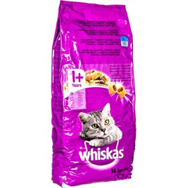 WHISKAS DRY CAT FOOD ADULT CATS WITH TUNA & VEGETABLES 14 KG