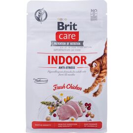 BRIT CARE GRAIN-FREE ADULT INDOOR ANTI-STRESS - DRY CAT FOOD - 400 G
