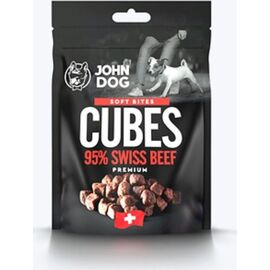 JOHN DOG SOFT BITES CUBES BEEF 95%  - DOG TREAT - 120G