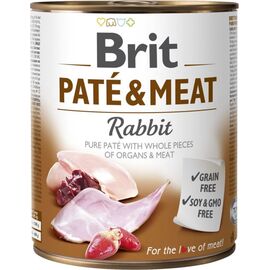 BRIT WET DOG FOOD BRIT PATÉ & MEAT RABBIT 800 G