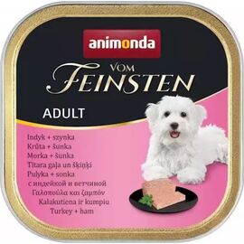 ANIMONDA VOM FEINSTEN ADULT LUNCH WET DOG FOOD TURKEY HAM 150 G