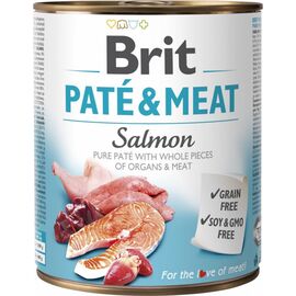 BRIT PATÉ & MEAT WITH SALMON - 800G