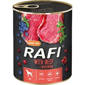 DOLINA NOTECI RAFI WET DOG FOOD WITH BEEF, BLUEBERRIES AND CRANBERRIES - 800G
