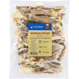 PETMEX DOG CHEW RABBIT EAR WITH FUR 500G