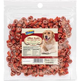 HILTON SUSHI ROLLS RABBIT WITH FISH - DOG TREAT - 500 G