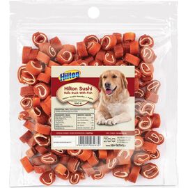 HILTON SUSHI ROLLS DUCK WITH FISH - DOG TREAT - 500 G